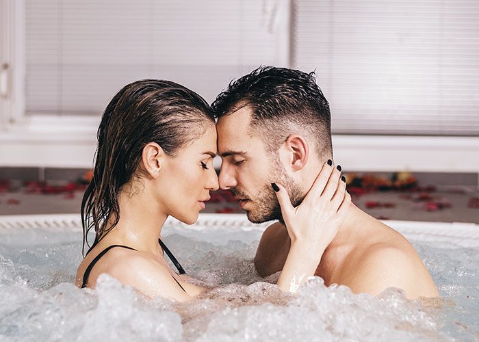 couple in jacuzzie