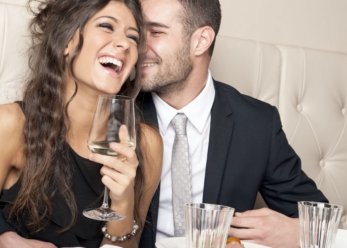 couple in the restaurant