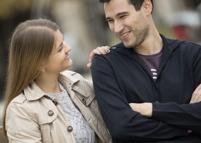 couple on a walk