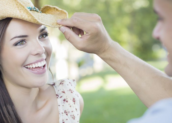 woman in hat