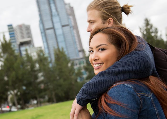 couple on a walk