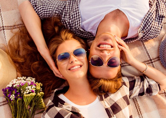 couple at the picnic