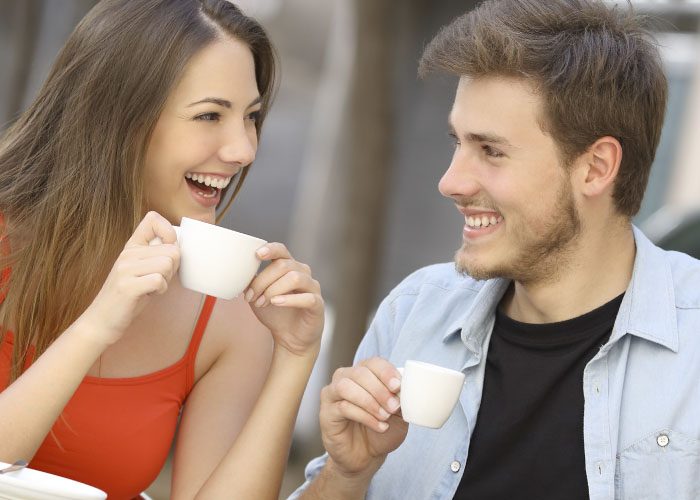couple drinks coffee