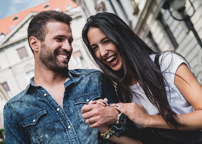 laughing couple